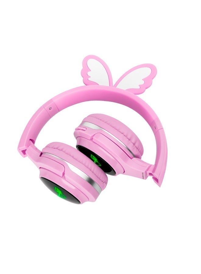 NEXORX NexTunes 003 Lite Kids Headphones – Bluetooth 5.3, 6H Playtime, Safe 85dB Volume Limit, Built-in Mic, Foldable & Lightweight Design for Ages 3+ PINK - Image 2